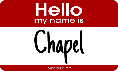 Hello my name is Chapel png download
