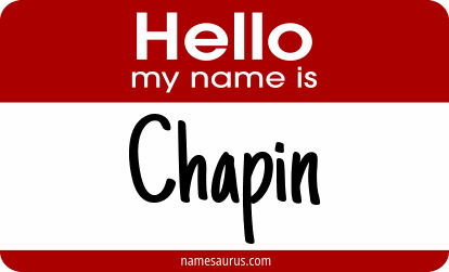 Hello my name is Chapin png download