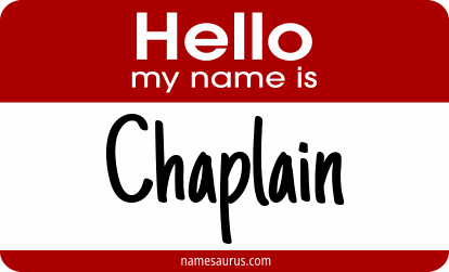 Hello my name is Chaplain png download