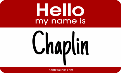 Hello my name is Chaplin png download