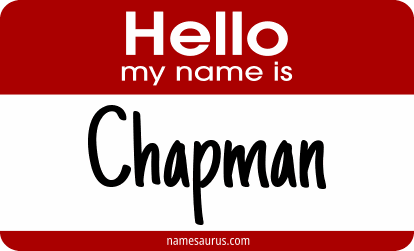 Hello my name is Chapman png download