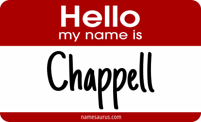 Hello my name is Chappell png download