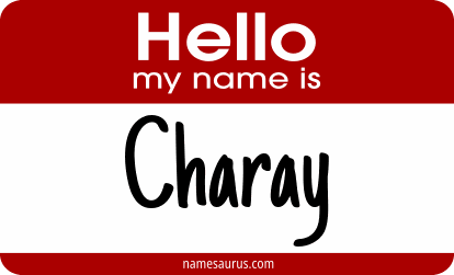 Hello my name is Charay png download