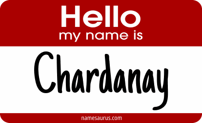 Hello my name is Chardanay png download
