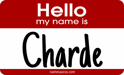 Hello my name is Charde png download