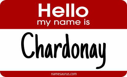 Hello my name is Chardonay png download