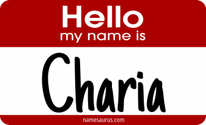 Hello my name is Charia png download