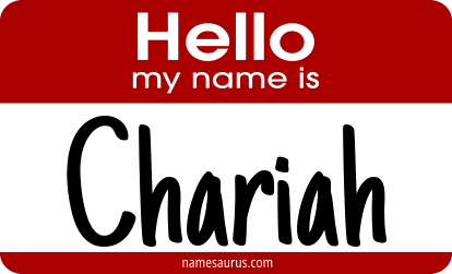 Hello my name is Chariah png download