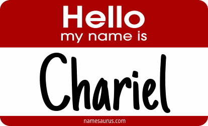 Hello my name is Chariel png download