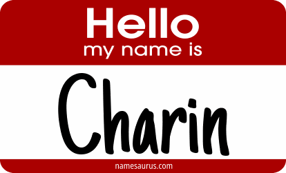Hello my name is Charin png download