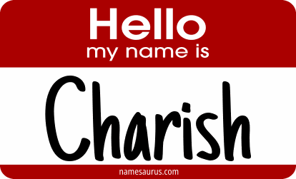 Hello my name is Charish png download