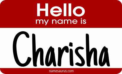 Hello my name is Charisha png download