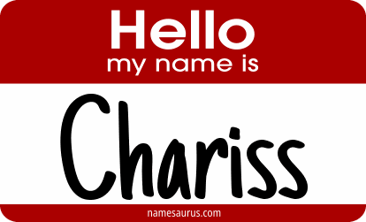 Hello my name is Chariss png download