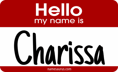 Hello my name is Charissa png download