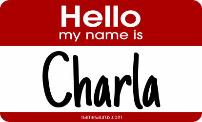 Hello my name is Charla png download