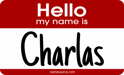 Hello my name is Charlas png download