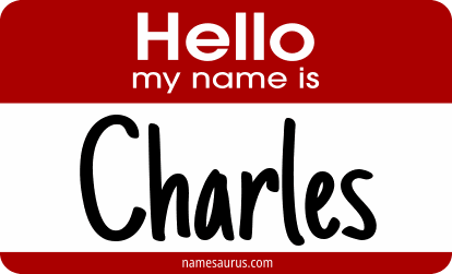 Hello my name is Charles png download