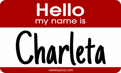 Hello my name is Charleta png download