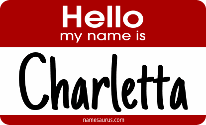 Hello my name is Charletta png download
