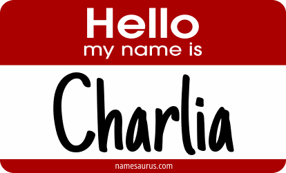Hello my name is Charlia png download