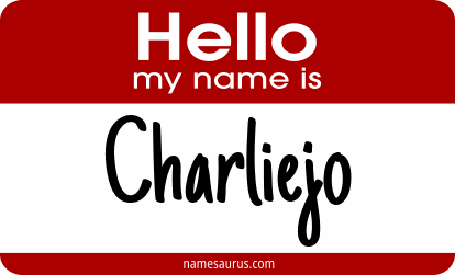 Hello my name is Charliejo png download