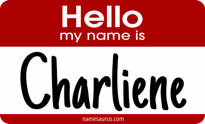 Hello my name is Charliene png download