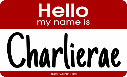 Hello my name is Charlierae png download
