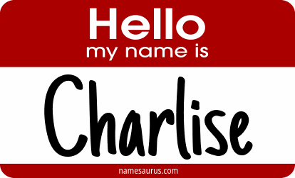 Hello my name is Charlise png download