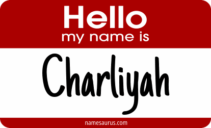 Hello my name is Charliyah png download