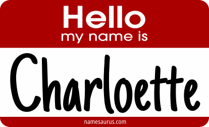 Hello my name is Charloette png download