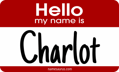 Hello my name is Charlot png download