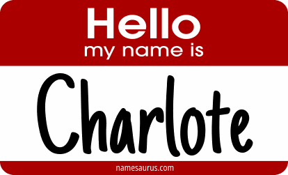 Hello my name is Charlote png download