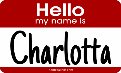 Hello my name is Charlotta png download