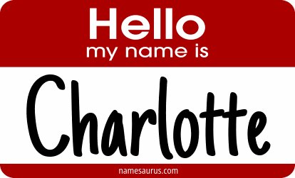 Hello my name is Charlotte png download