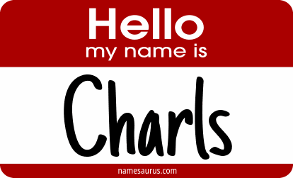 Hello my name is Charls png download