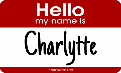 Hello my name is Charlytte png download