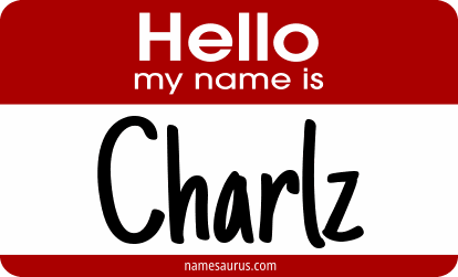Hello my name is Charlz png download