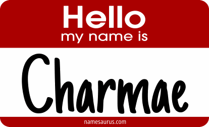 Hello my name is Charmae png download