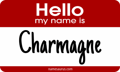 Hello my name is Charmagne png download