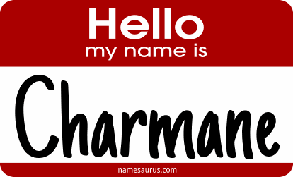 Hello my name is Charmane png download