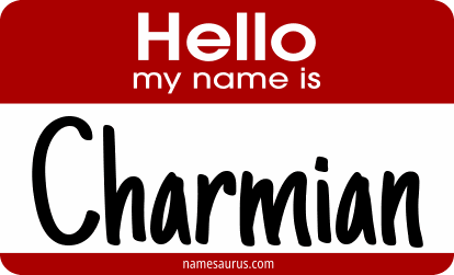 Hello my name is Charmian png download