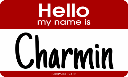 Hello my name is Charmin png download