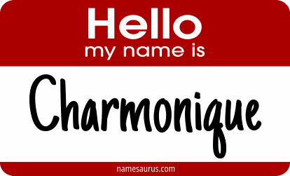 Hello my name is Charmonique png download