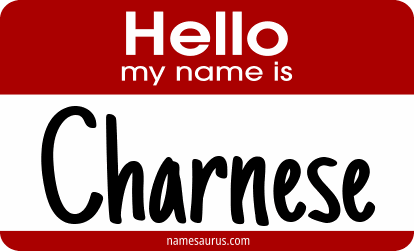 Hello my name is Charnese png download