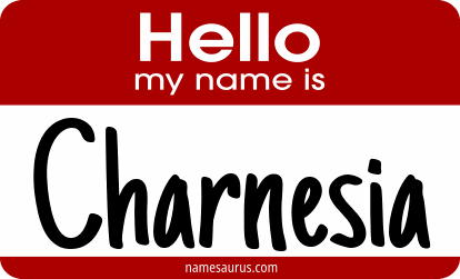Hello my name is Charnesia png download