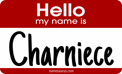 Hello my name is Charniece png download