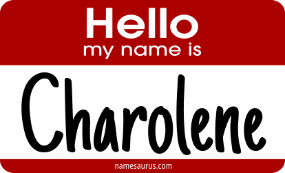 Hello my name is Charolene png download