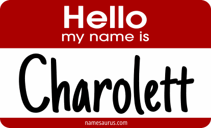 Hello my name is Charolett png download