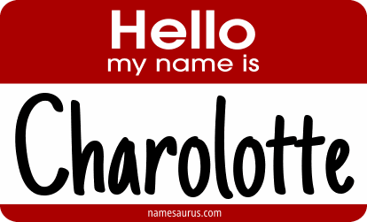 Hello my name is Charolotte png download