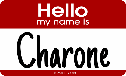 Hello my name is Charone png download